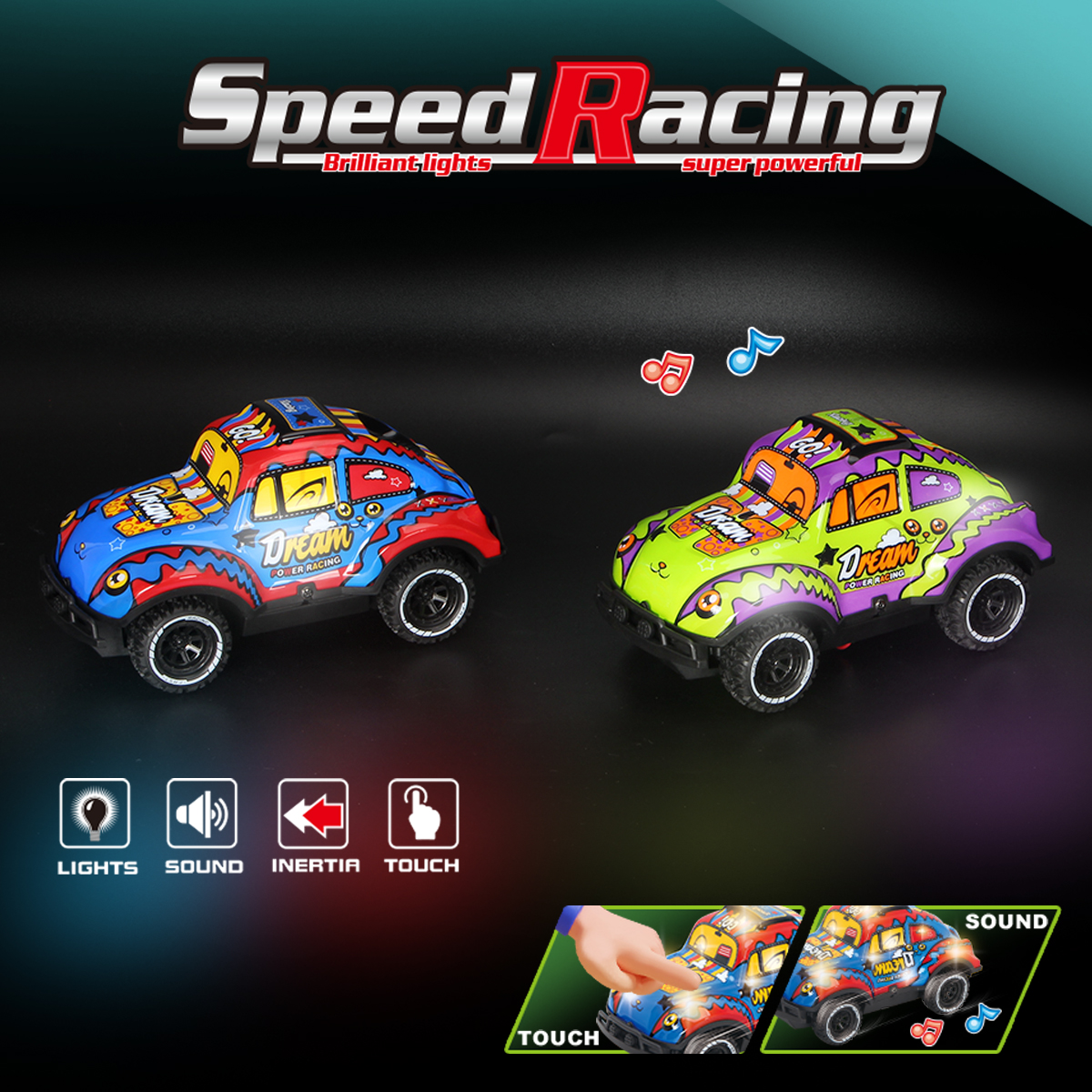 Inertial Toy Car Packaging View