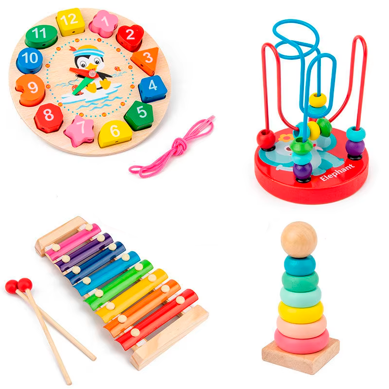 Freely Combinable Toys Sets Montessori Figure Stacking Puzzle Musical Instrument Games Educational Sets Toys for Kids Boys Girls