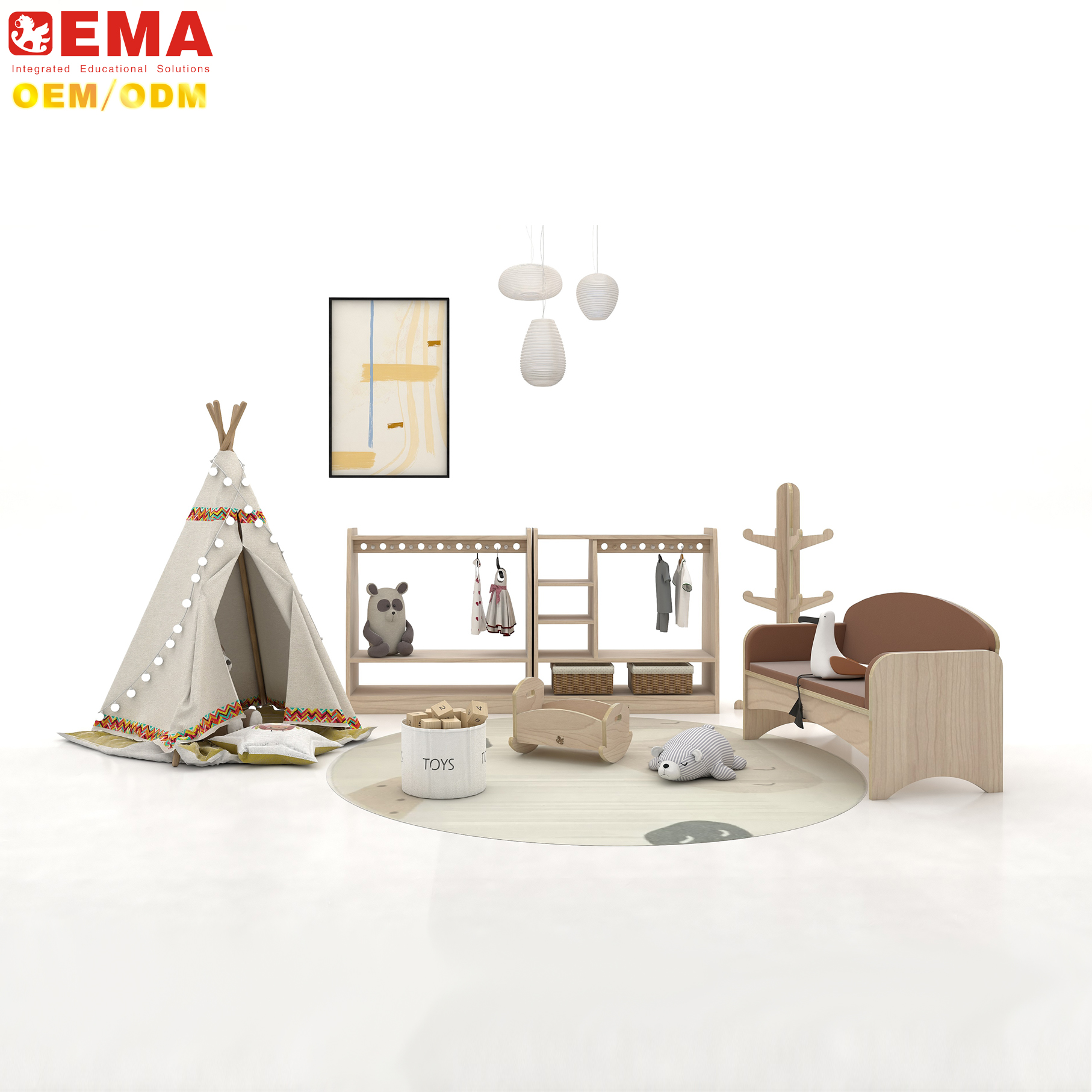 Ema Educational Daycare Role Play Preschool Furniture Montessori Wooden Cooking Play Kindergarten Kitchen Toys Role Play Sets