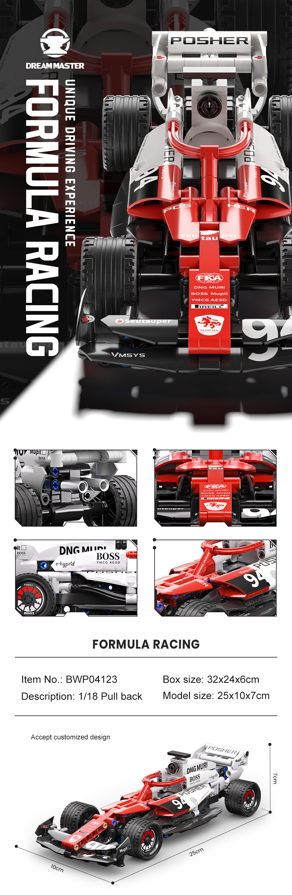 F1 Racing Car Product View