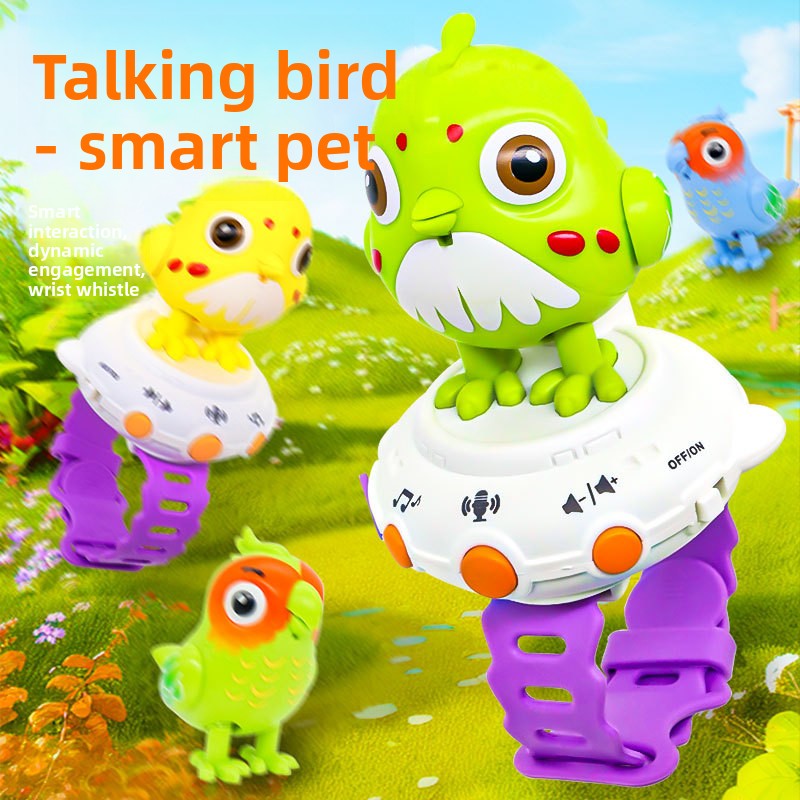 Genuine Talking Parrot Smart Speech-Learning Singing Early Education Plastic Electric Toy Watch Children 4-6 Years Unisex Color