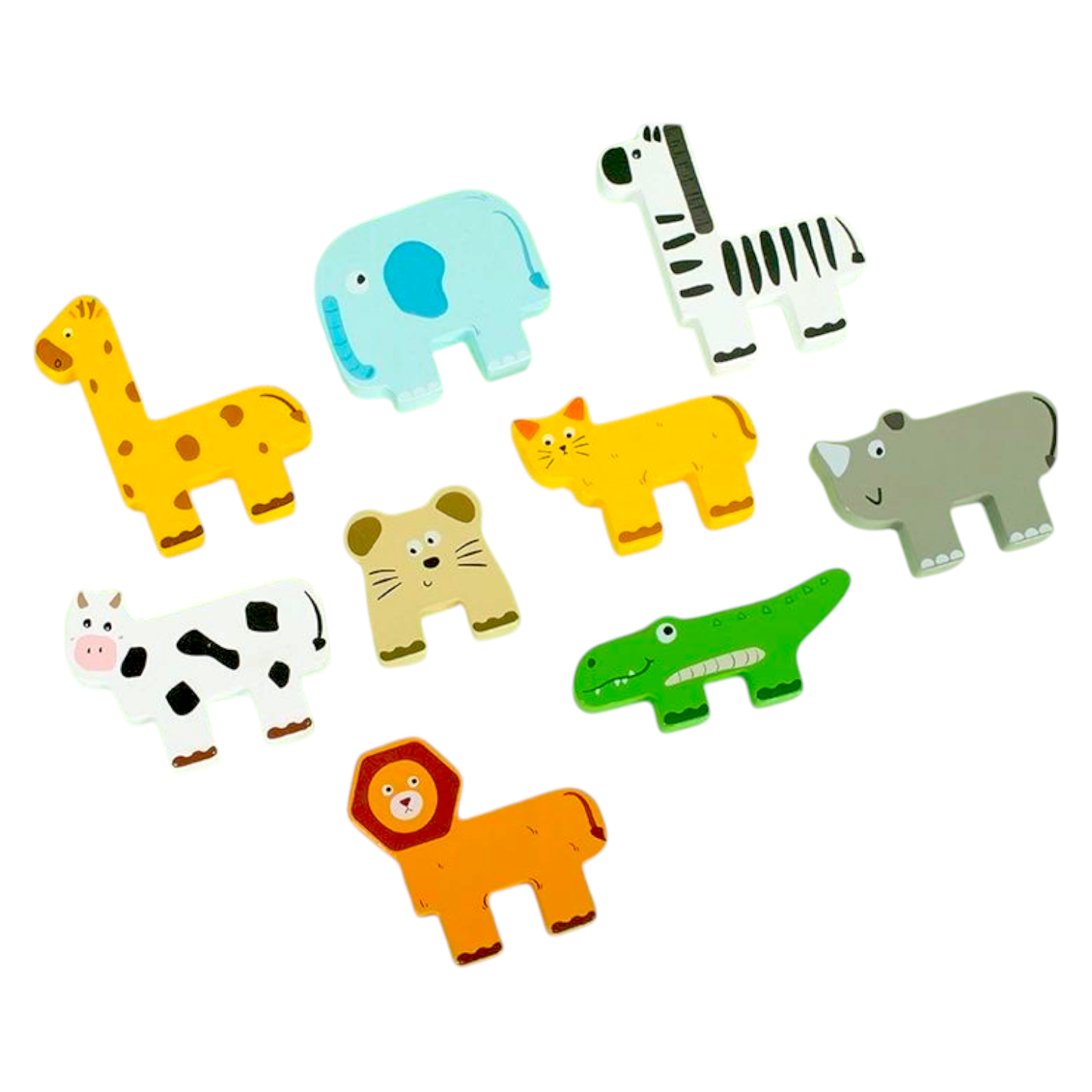 Wooden Animal Blocks Sorting & Stacking Toy Detail