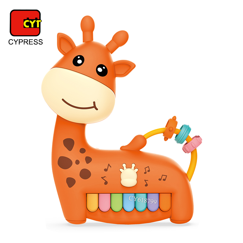 High Quality Music Baby Toys Piano Keyboard Light up Buttons Educational Giraffe Musical Piano Toy