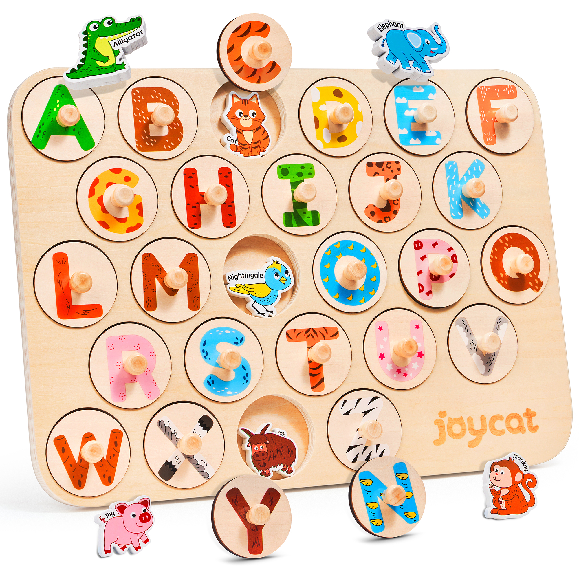Joycat Matching Stacking Building Block Clock Sets 3D Puzzles Board Musical Figure Game Montessori Educational Toys for Kids