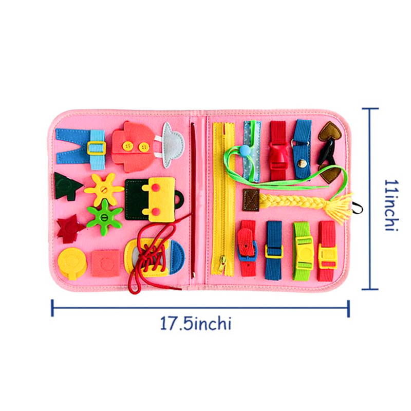 New Activity Baby Sensory Learning Toy Busy Book Bag Montessori Educational Felt Busy Board for Toddler