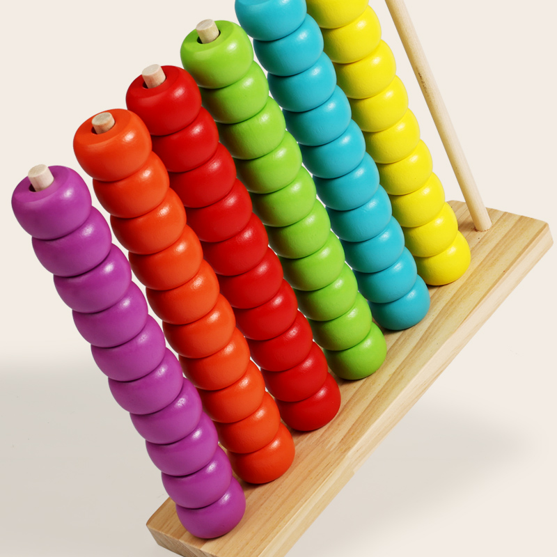 Montessori Math Manipulatives for Kids STEM Learning Set, Wooden Number Counting Toys for Preschool Classroom Teaching Aids