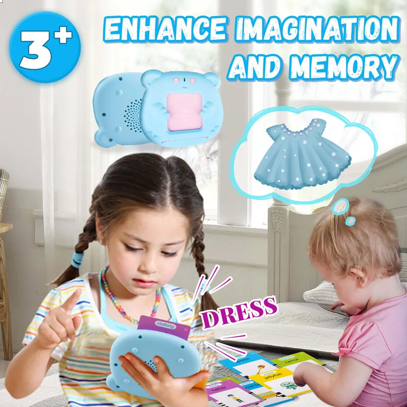 Early Learning Machine Cognitive Talking Flash Card Educational Toy