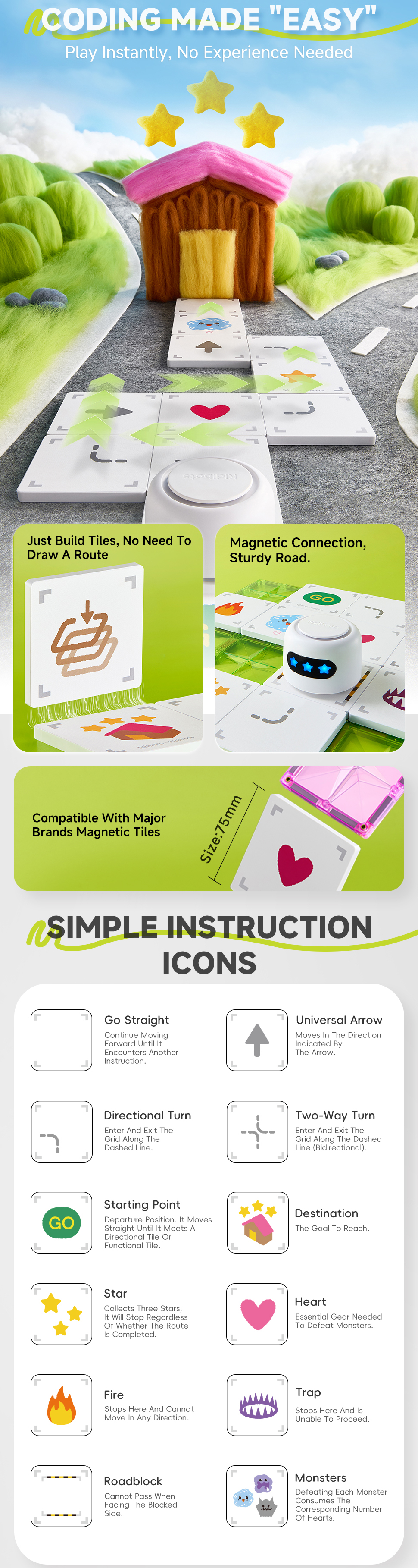 Magnetic Coding Robot Features 1