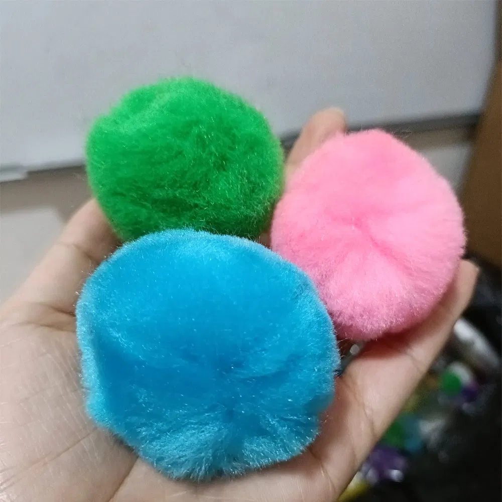 Factory Price Wholesale Cutom Acrylic Polyester Yarn Fiber Pompom POM POM Ball DIY Educational Play Stem Montessori Toys with CPC Test Report