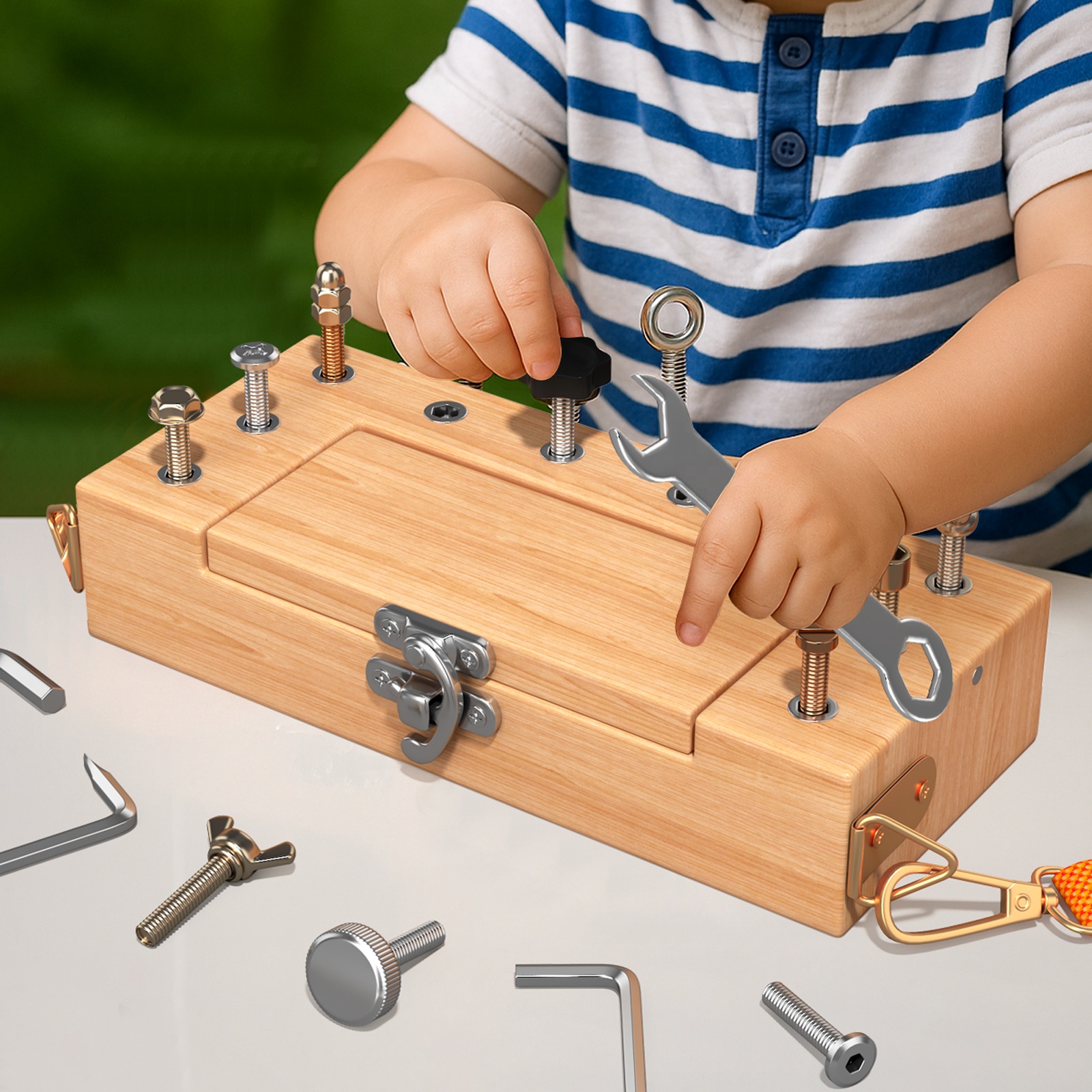 Montessori Screwdriver Board Set For Toddlers, Montessori STEM Fine Motor Skills Toy, Educational Sensory Preschool Learning Toy