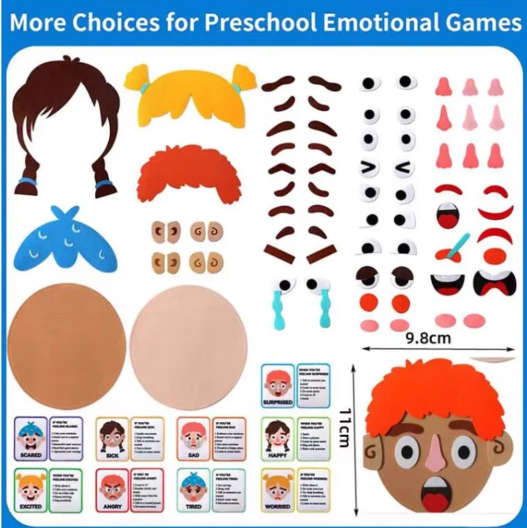 Felt Emotion Face Changing Toy Details 5
