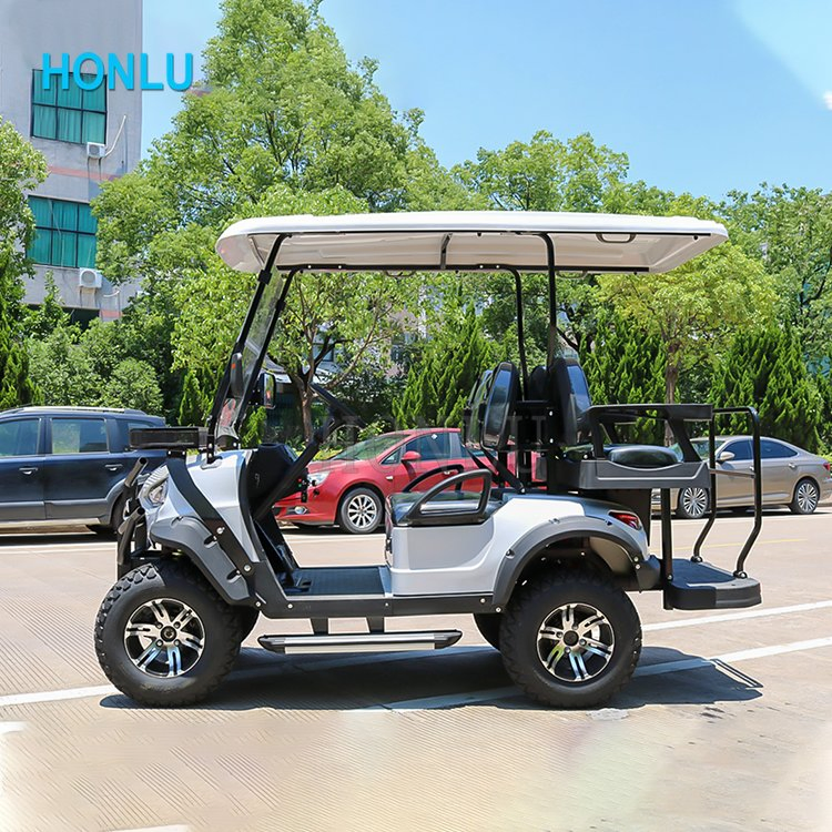 Honlu 4 Seat Golf Cart Accept Custom Electric Buggy Cars Luxury Golf Cart
