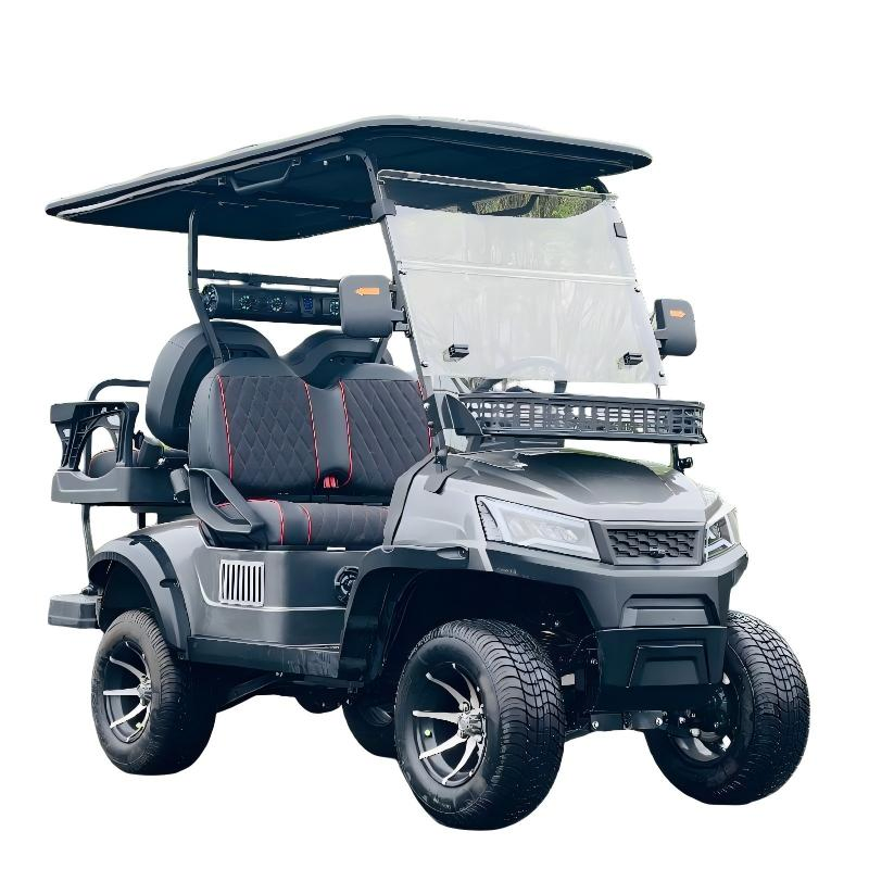 Gasoline /Electric/Solar Powered Non Lifted Road Legal Four Seater Golf Cart for Sale