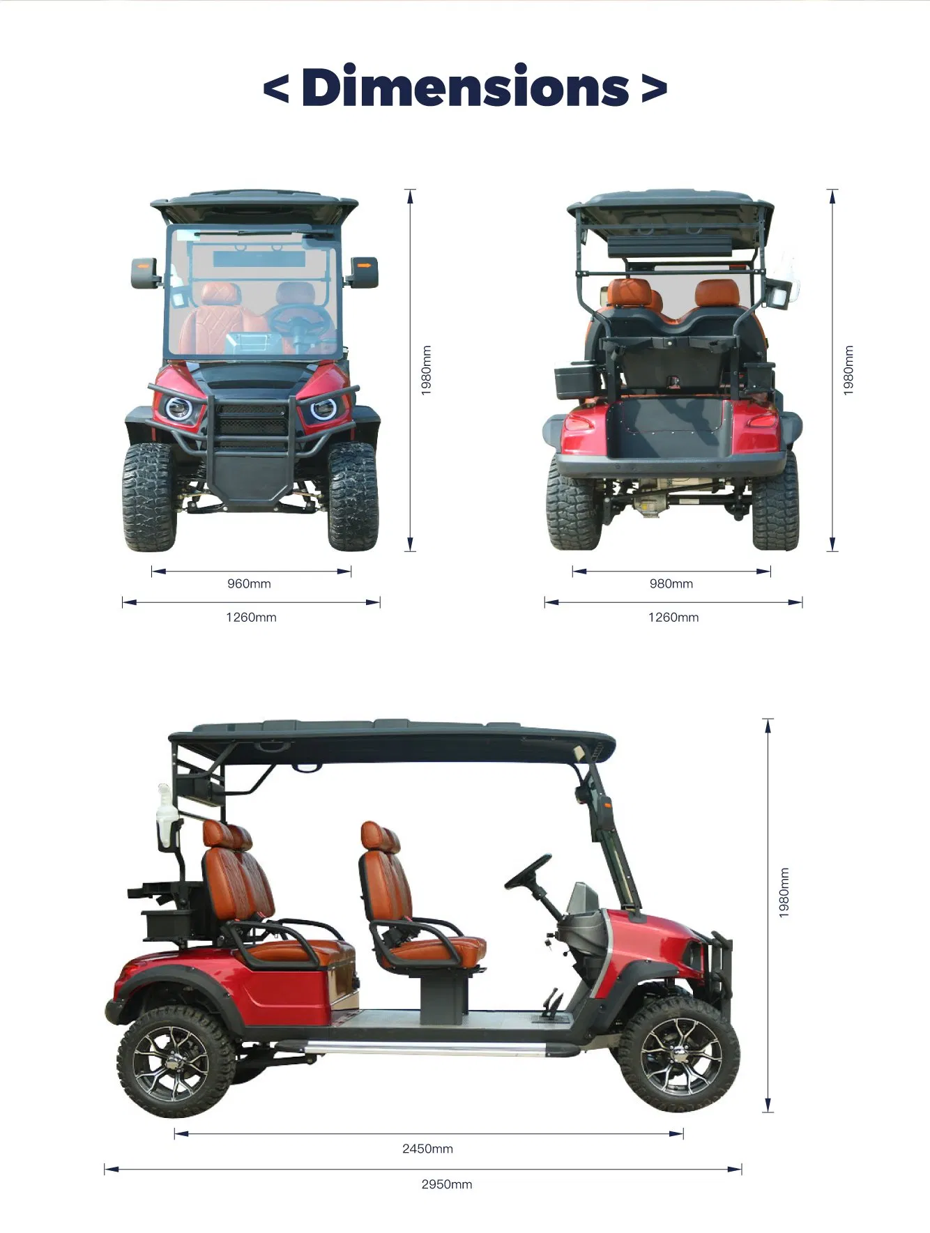 Kinghike Custom Aluminium Frame 2 4 6 8 Seats Electric Golf Carts Car with Curtis Controller