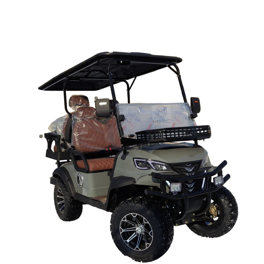 Best Selling in The USA Solar Panel Powered 2 4seater Electric Wagon 60V Independent Suspension off-Road Golf Cart