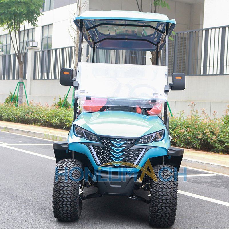 Blue 6 Seater Electric Golf Cart USA Hot Selling Golf Carts Gas Powered Gasoline