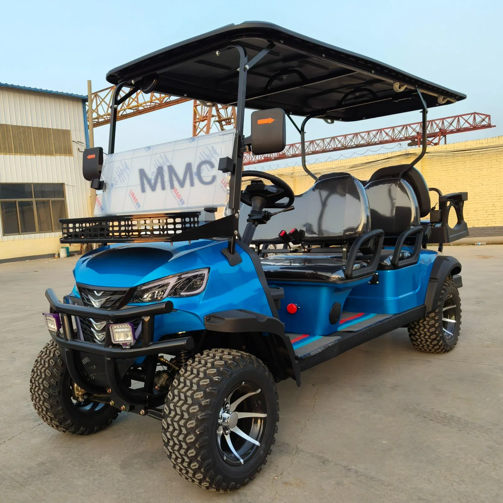 Best Price Lithium Battery Golf Cart 48V Adults Scooter Solar Panels Powered 6/4 Seater off Road Beach Buggy Electric Golf Cart