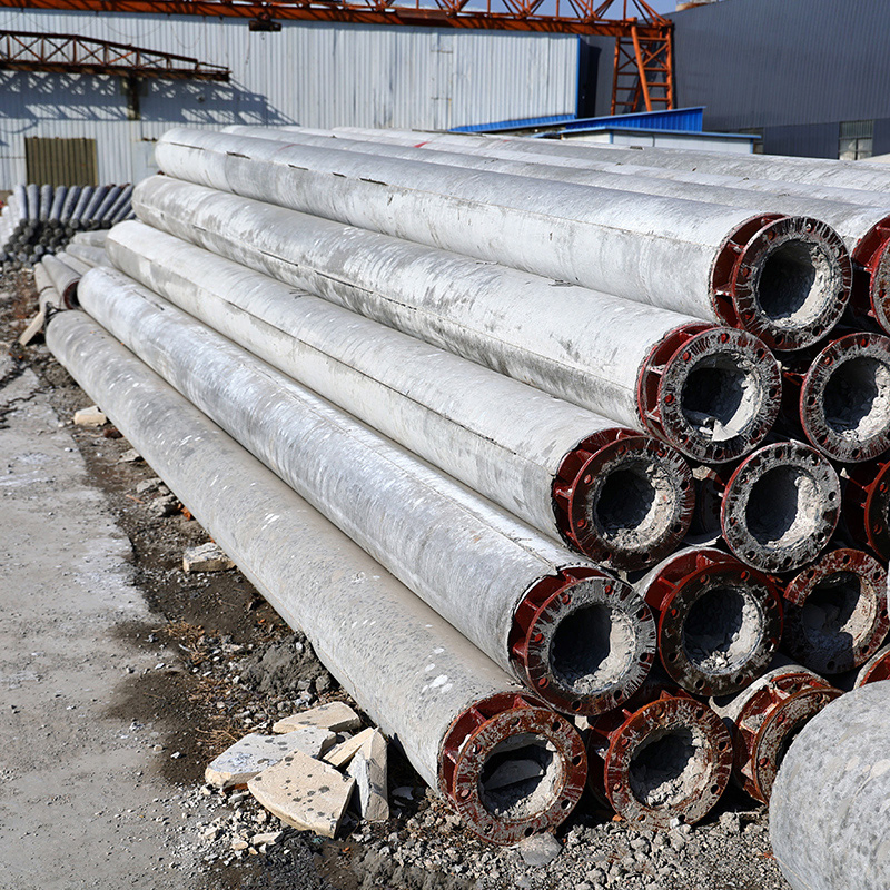 7-23meters Reinforced Concreted Pole, High Tensile &amp; Durable Wide Application Range Customizable Designs Concrete Utility Pole