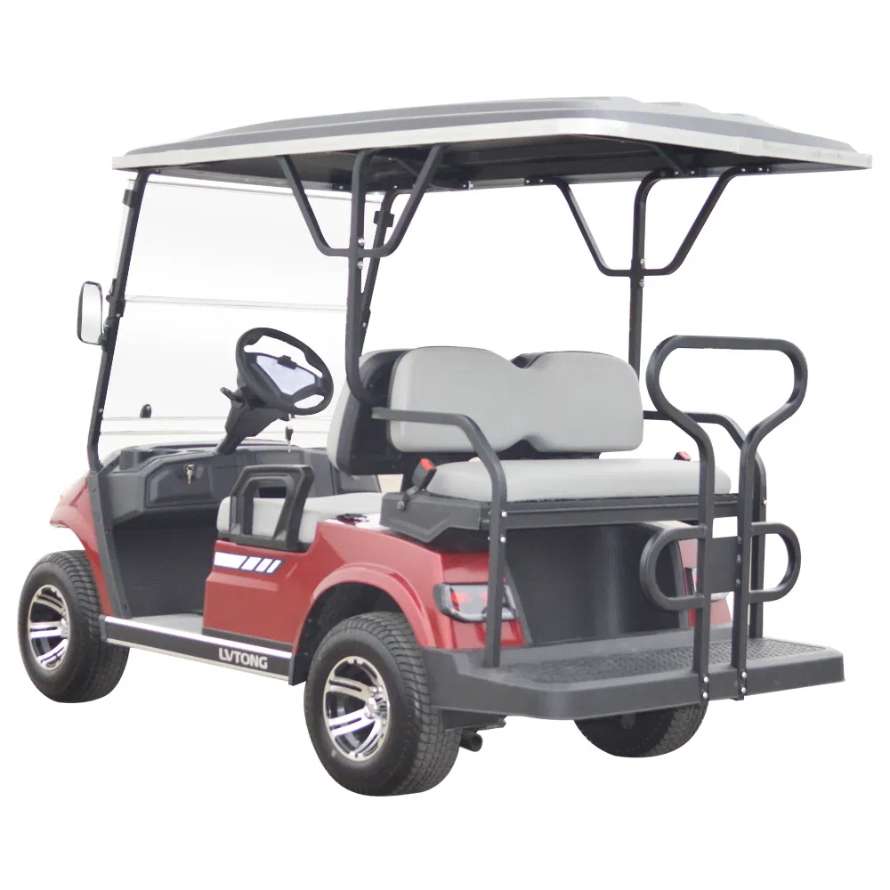 Electric Sightseeing Golf Wholesale 4 Seater Golf Cart with Folded Seat