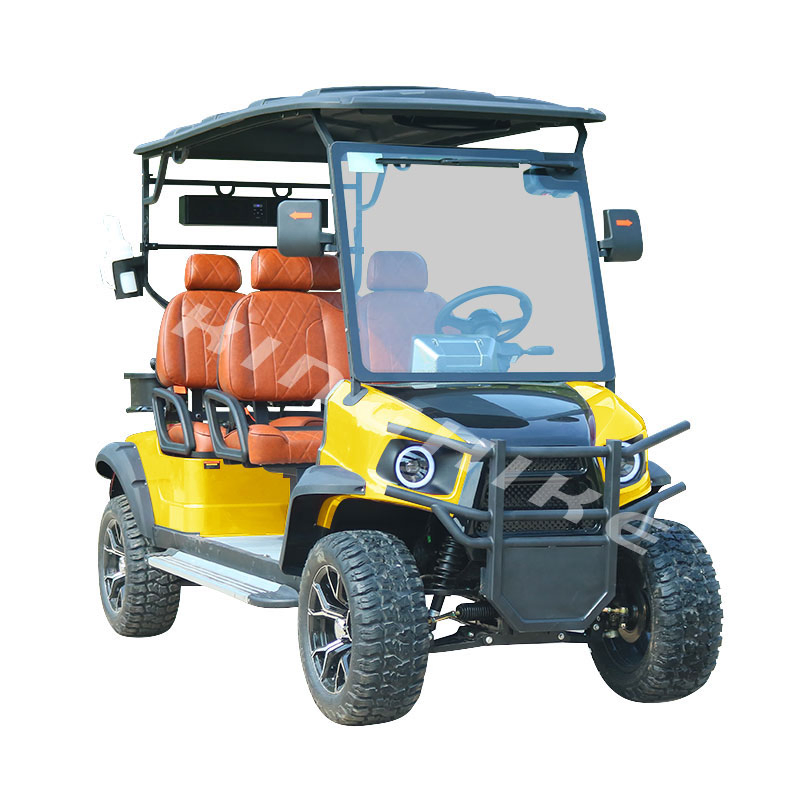 Kinghike Custom Aluminium Frame 2 4 6 8 Seats Electric Golf Carts Car with Curtis Controller