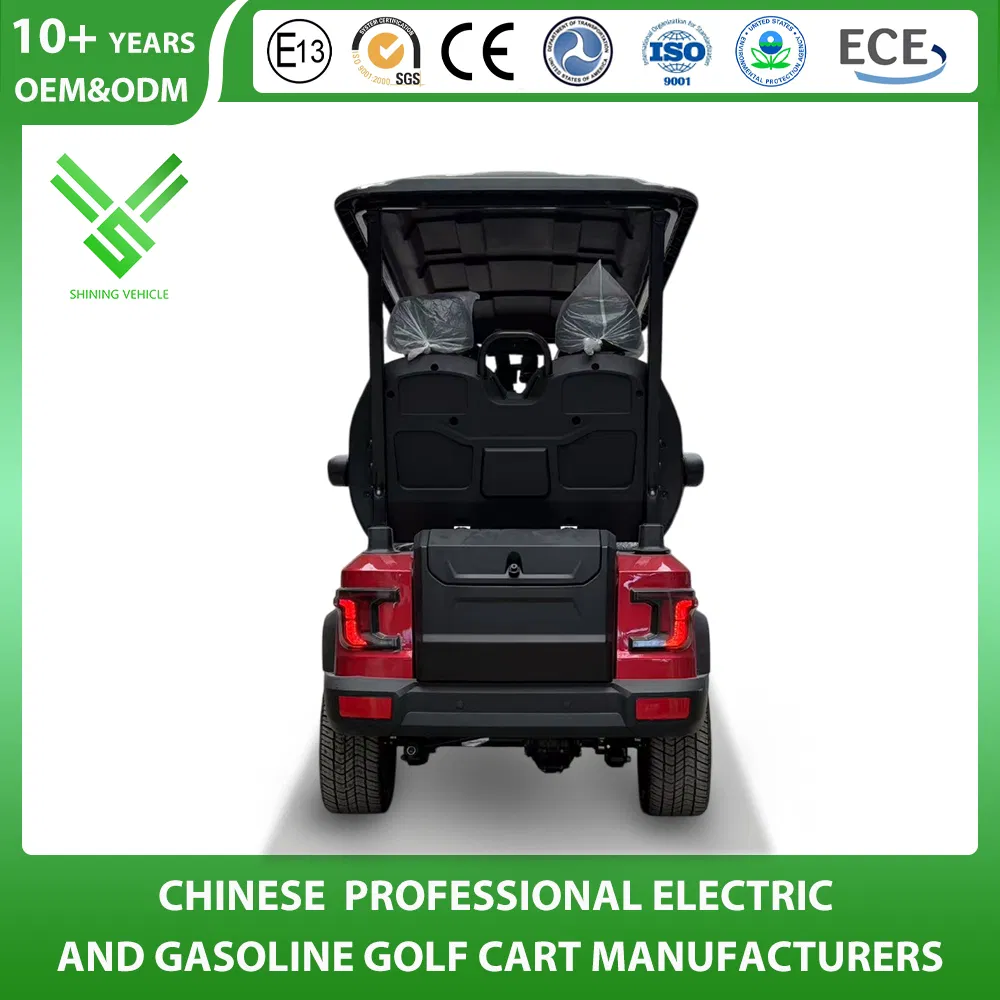 2+2 Seater 4 Passenger Club Car Golf Cart off Road Street Legal 200cc/300cc/400cc Lifted Gas Powered Gasoline Petrol Lifted Tour Lsv Golf Cart Factory