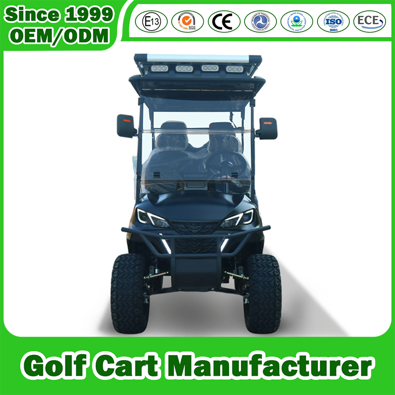 Electric Sightseeing Hungting off Road Club Car 2/4/6/8 Seater Seat 48V/72V Golf Cart Manufacturer with Folded Seat/Lithium/Lead Acid Battery/Solar Panel CE DOT