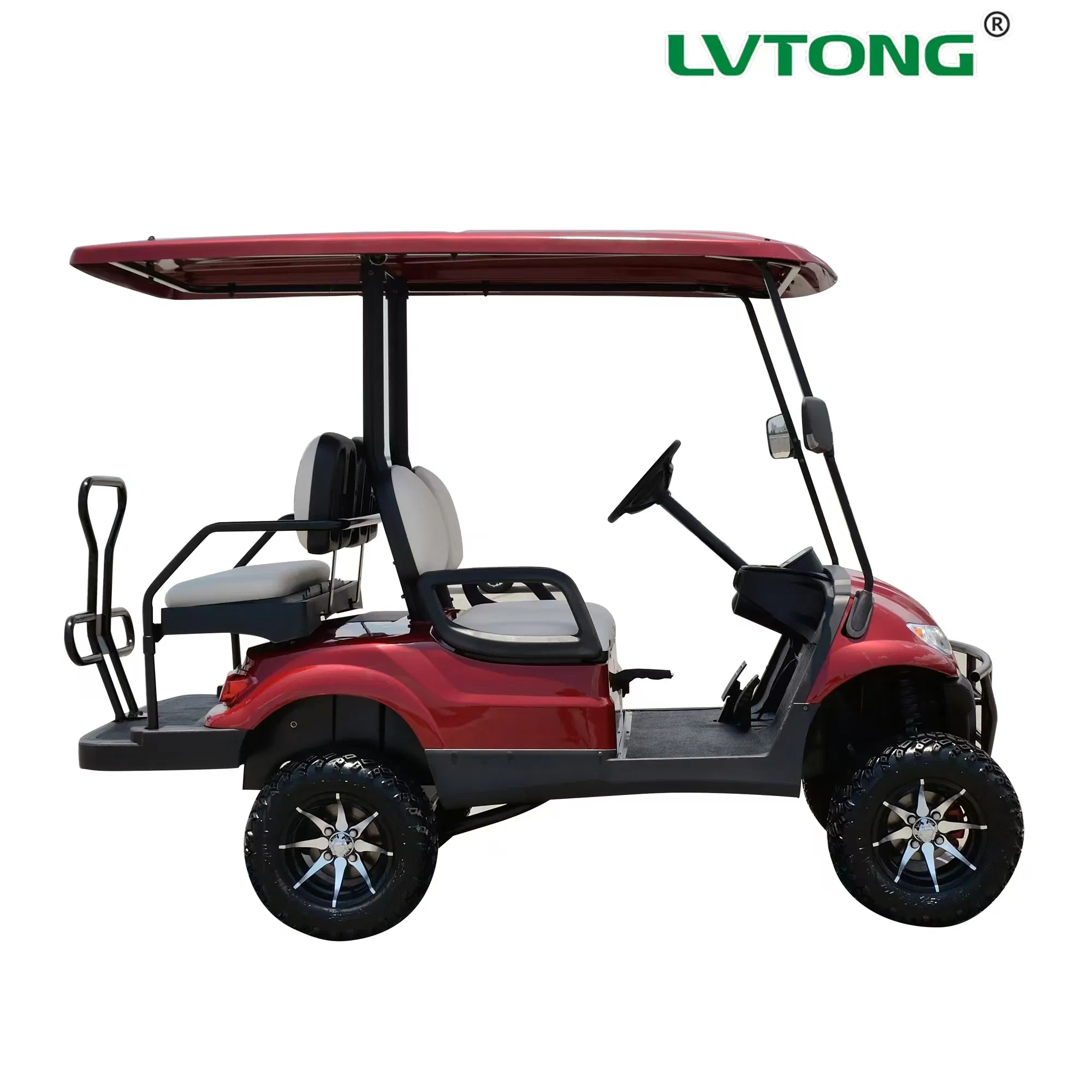 Eco-Friendly Solar-Powered Golf Cart with Spacious Back Seat