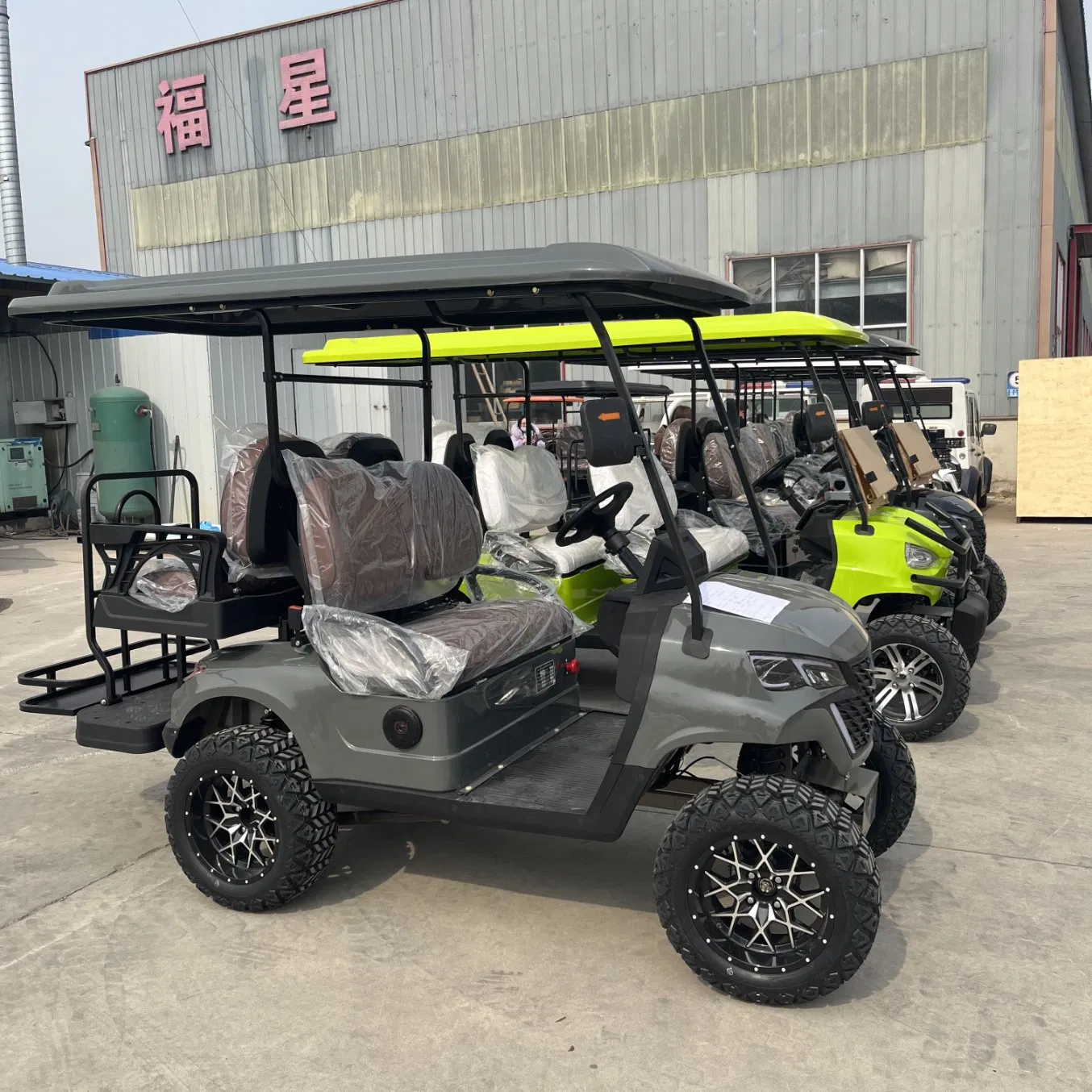 60/72V Lithium Battery Electric Golf Cart Buggy CE Approved with Folding Windshield