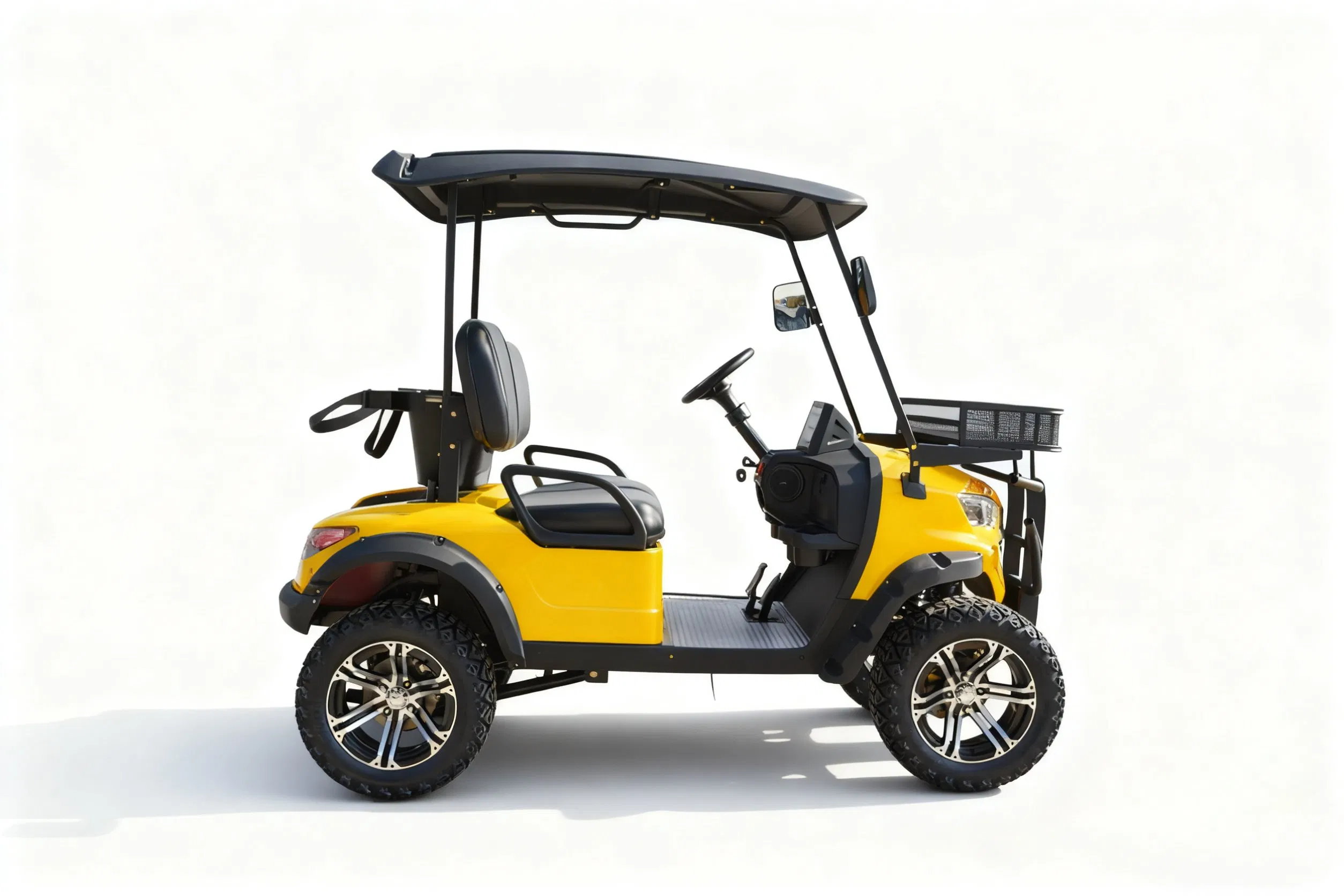 Electric Sightseeing Hungting off Road Club Car 2/4/6/8 Seater Seat 48V/72V Golf Cart Manufacturer with Folded Seat/Lithium/Lead Acid Battery/Solar Panel CE