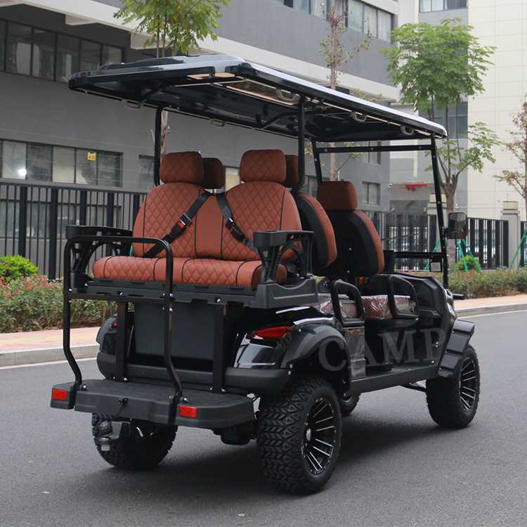 4 Wheel Lithium Golf Cart Luxury Cheap 6 Seater Custom Color Electric Golf Buggy Cart