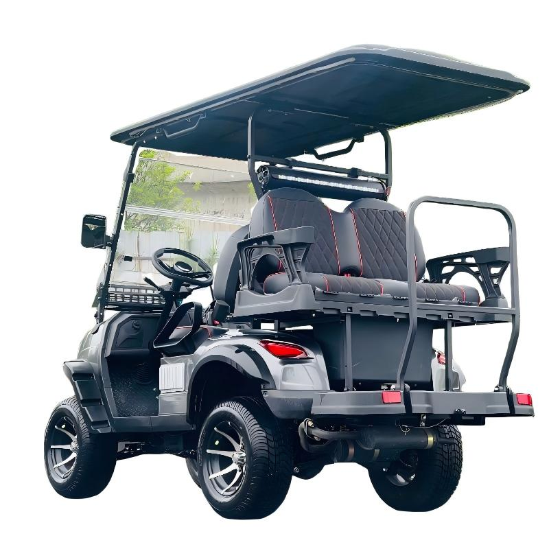Gasoline /Electric/Solar Powered Non Lifted Road Legal Four Seater Golf Cart for Sale