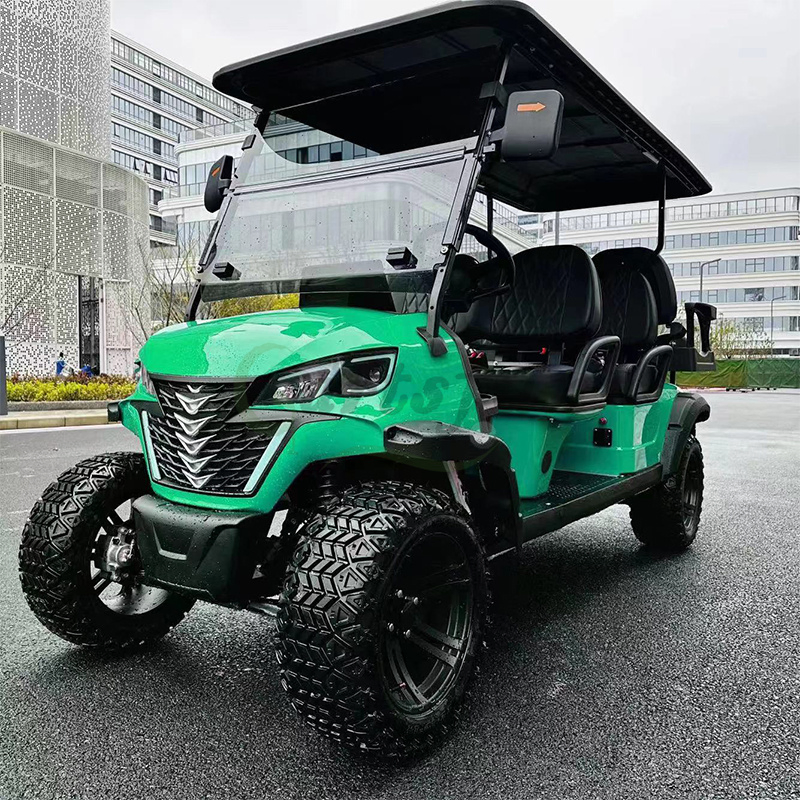 Custom 4X4 Electric or Gas Powered 6 Seater Hunting Golf Cart with 4WD and Four Wheel Drive