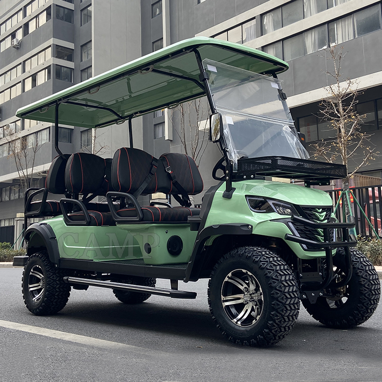 4 Wheel Lithium Golf Cart Luxury Cheap 6 Seater Custom Color Electric Golf Buggy Cart