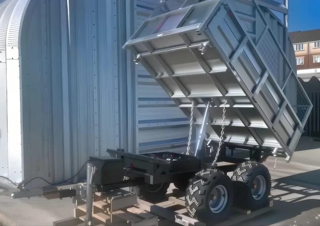 1.5t Three-Way Tipping Utility Trailer with Hydraulic Action