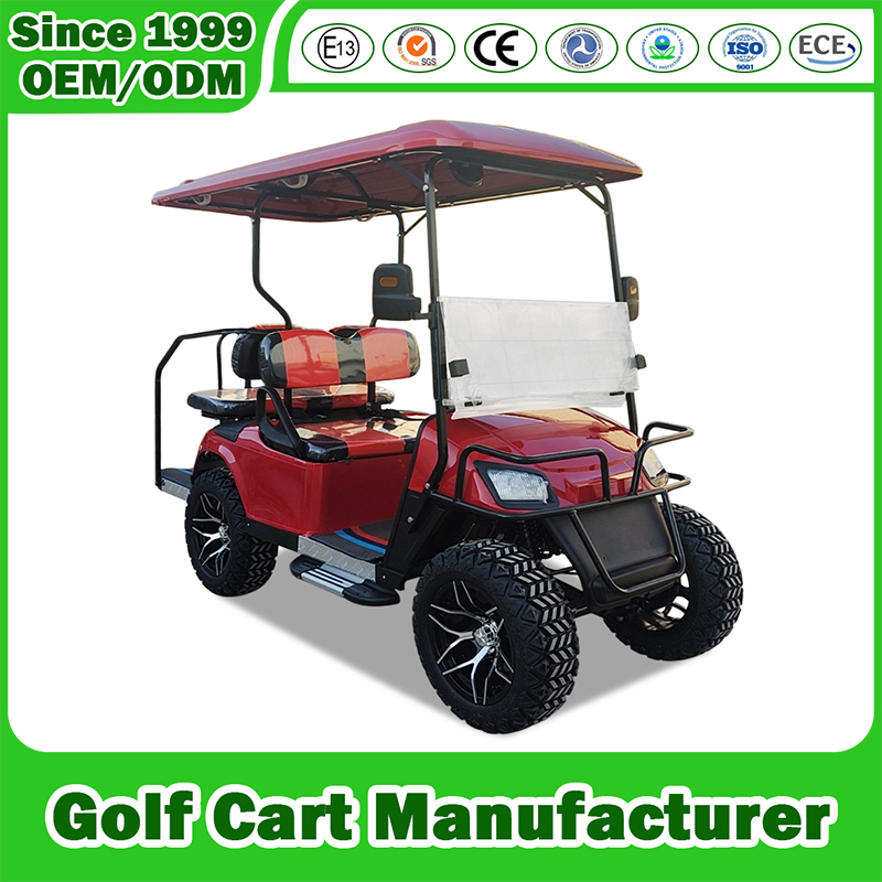 Golf Cart Manfuacturer Lithium Sightseening Hunting off Road Club Car 48V 72V Utility Mini 2+2 Seat 4+2 Seater 2/4/6/8 Passenger Street Legal Electric Golf Cart