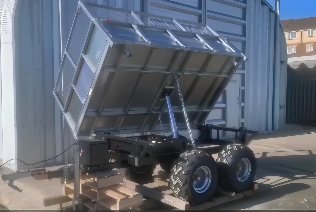 1.5t Three-Way Tipping Utility Trailer with Hydraulic Action