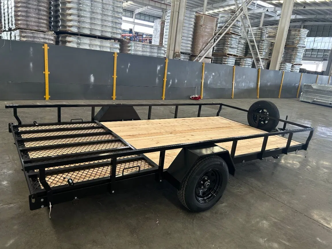 6X12 7X12 7X14 7X16 Single Axle Economic Steel Utility/ATV/Car Trailer