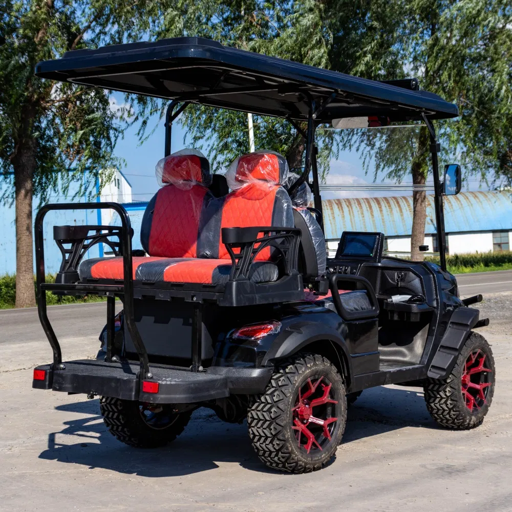 New Street Legal 48V Solar Panel Powered 4 Adult off Road Golf Cart