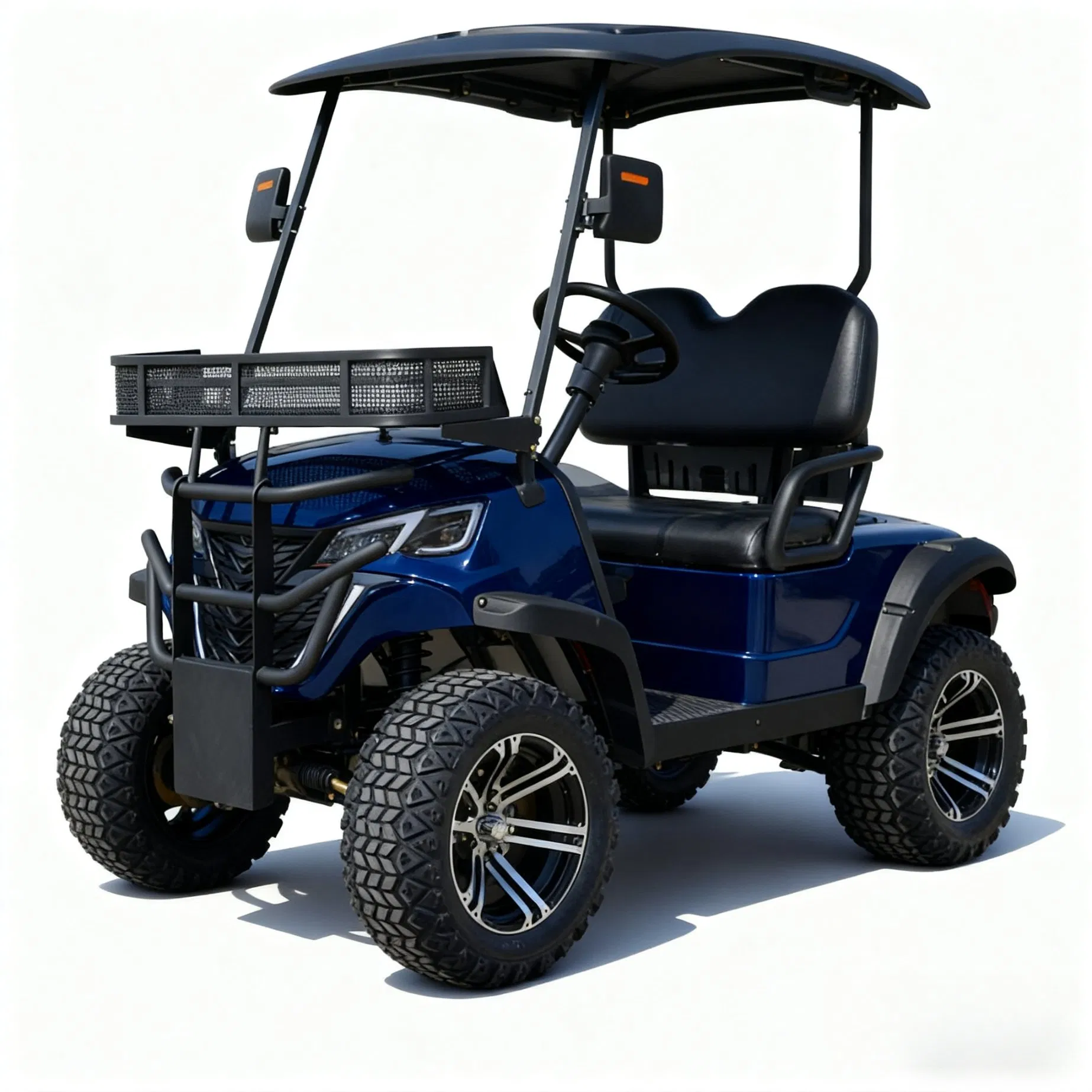 2 Seats Electric Golf Cart with Heavy - Duty Frame for Durability
