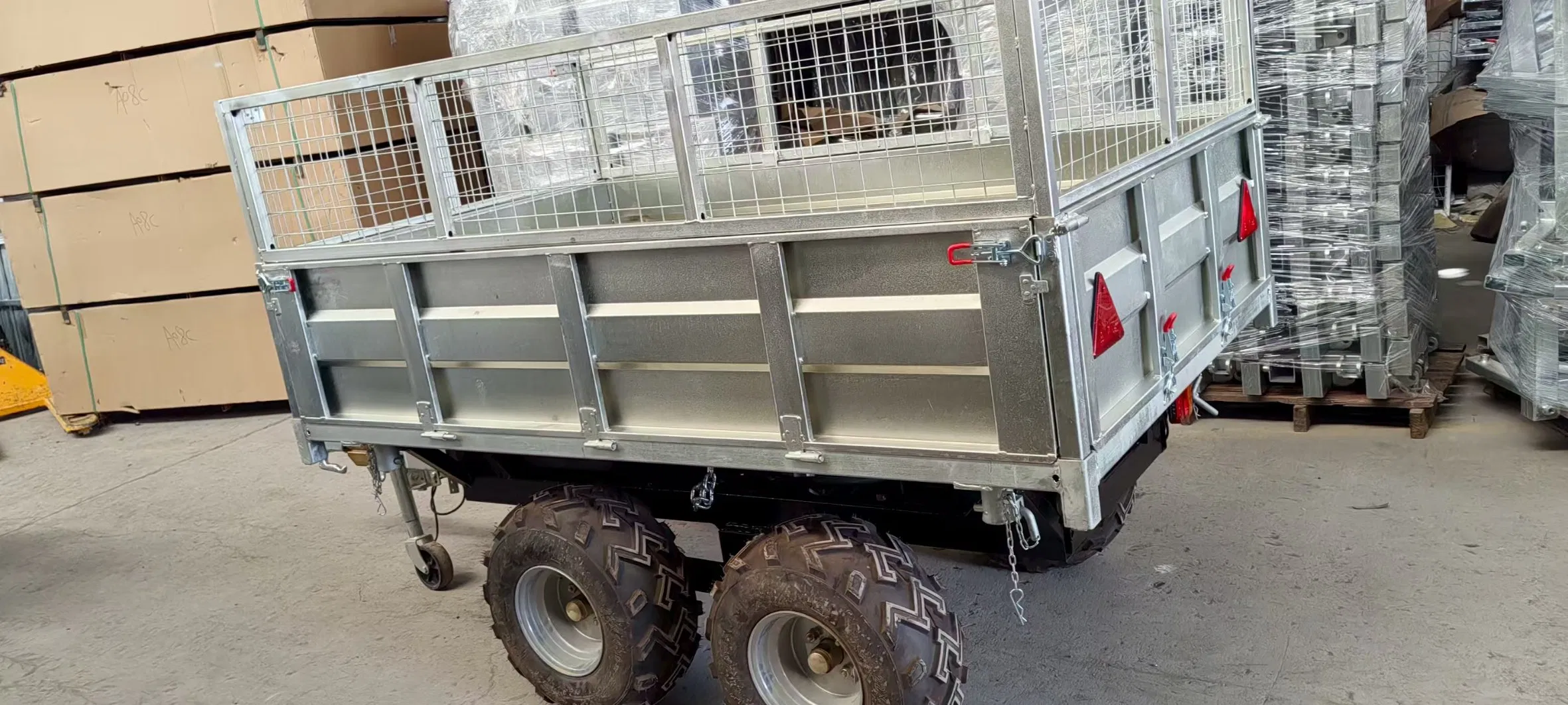 1.5t Three-Way Tipping Utility Trailer with Hydraulic Action