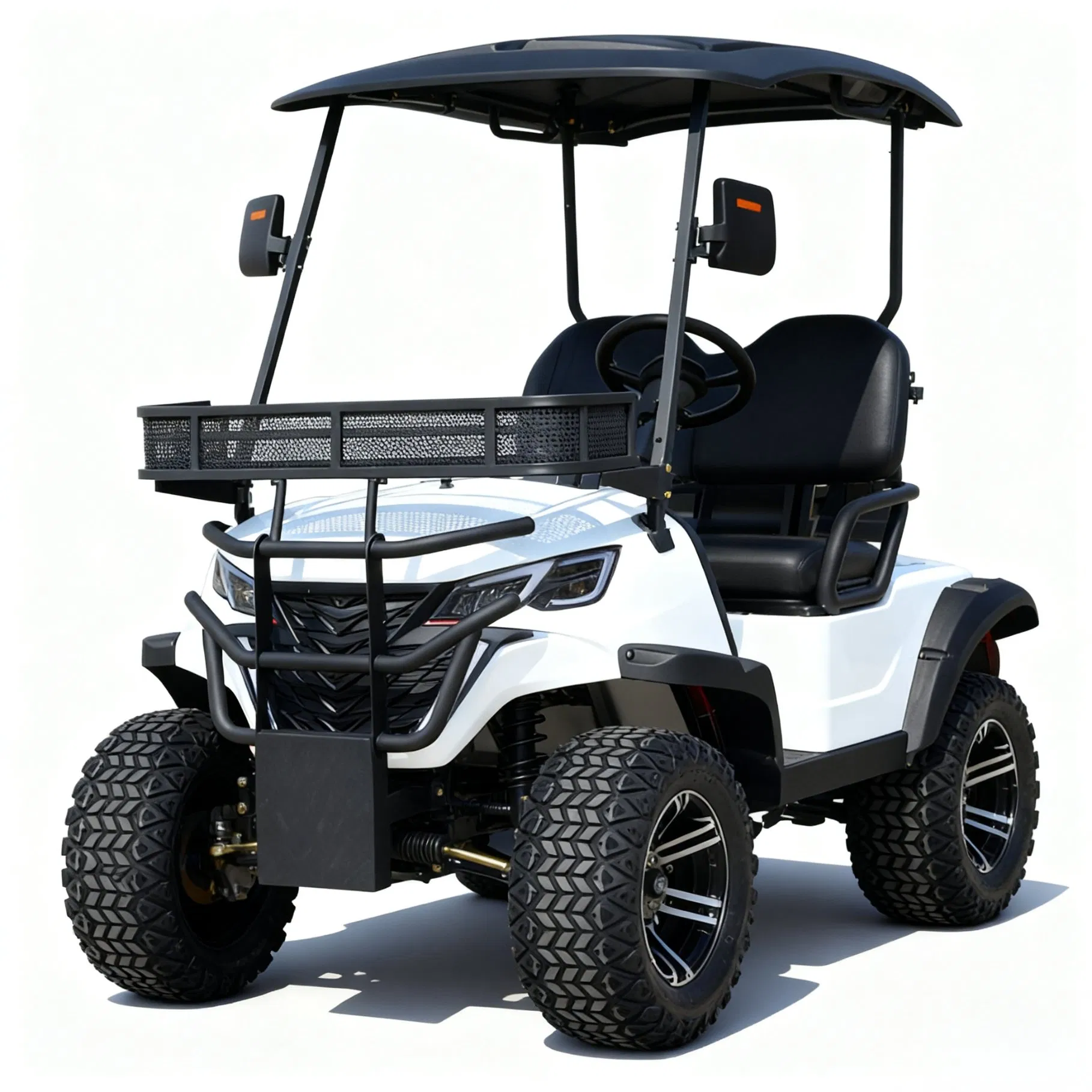 2 Seats Electric Golf Cart with Heavy - Duty Frame for Durability