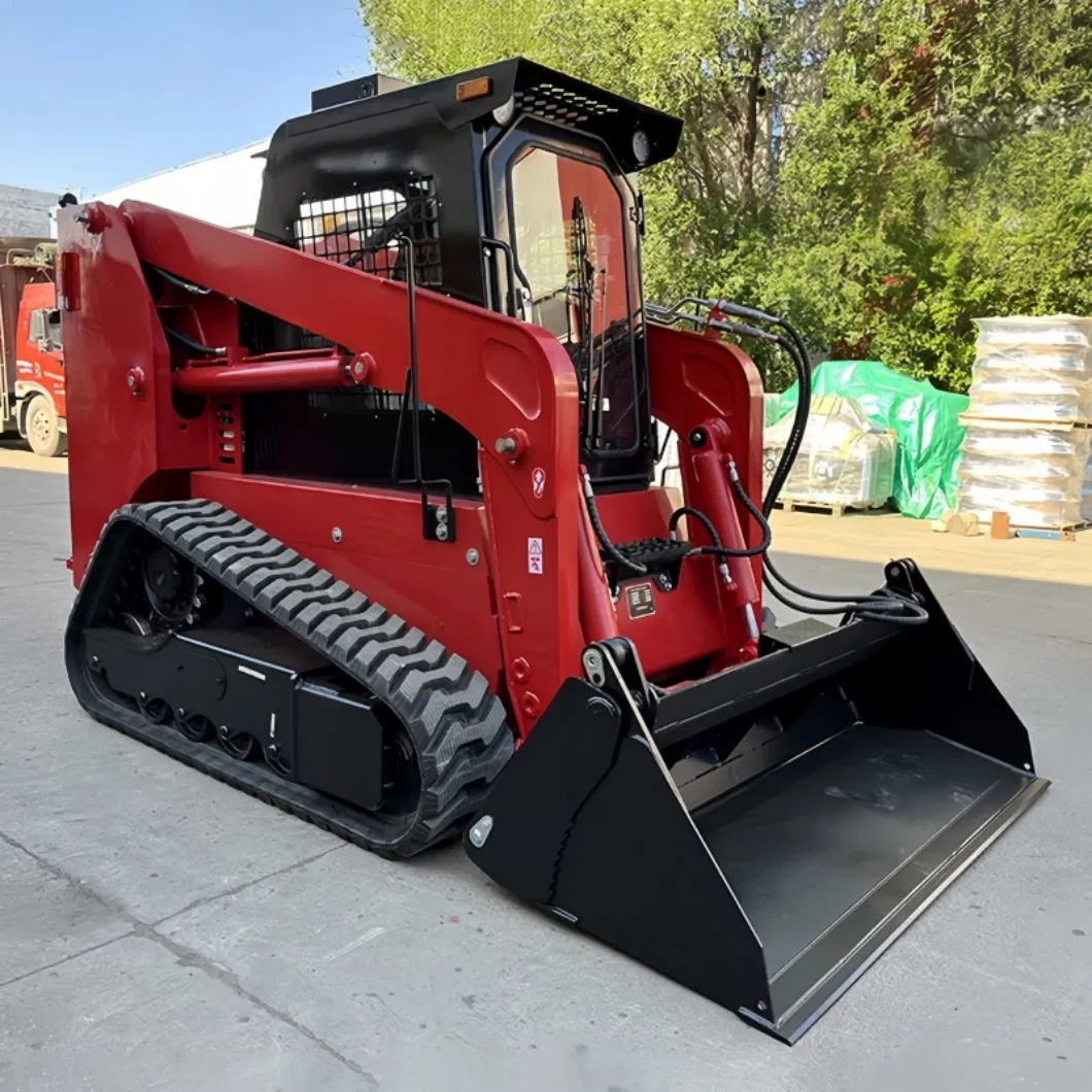 Mini Skid Steers Compact Utility Loaders Earthmoving Machinery Tracked Skid Steer Loader