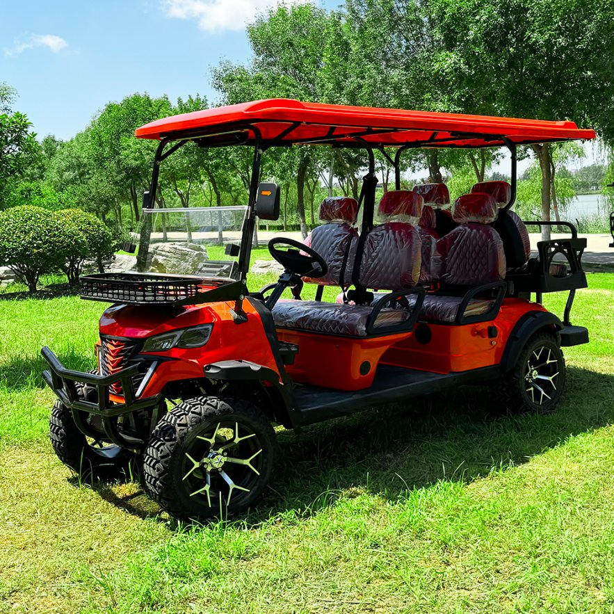 6 Passenger Electric Cheap Folding 72V Lithium Battery Operated Golf Carts