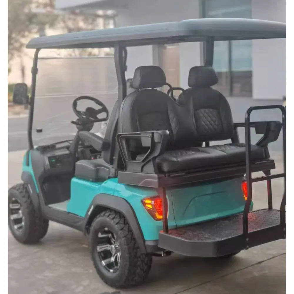 4 Seats Flip Seats Lithium Battery Mini Golf Cart Golf Scooter Buggy with Rear Foldable Seat