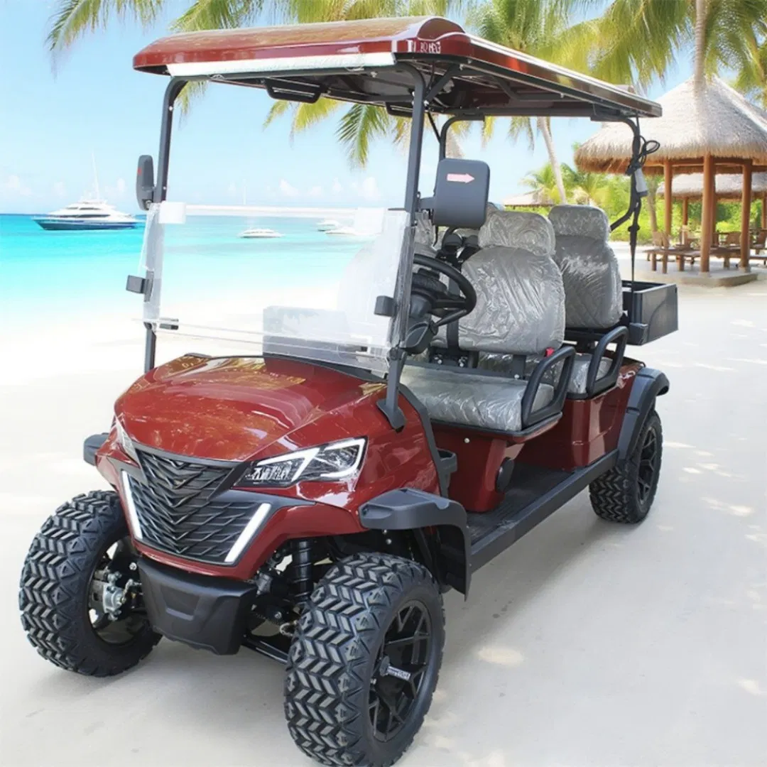 Golf Car 2025 New High-End Custom Golf Cart 72V Battery 4 Seater Luxury Seats off-Road Mini Electric Golf Carts