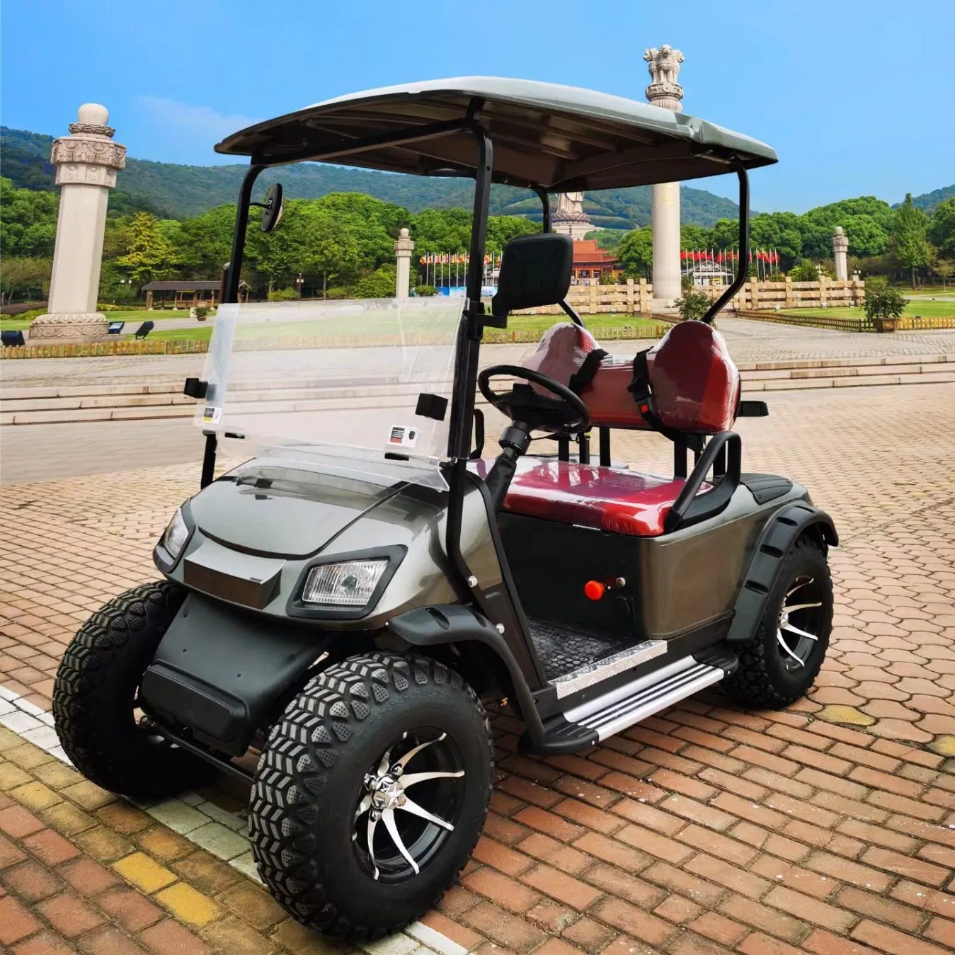 China Europe Folding Club Sightseeing Car 4 6 Seat off-Road Electric Golf Cart