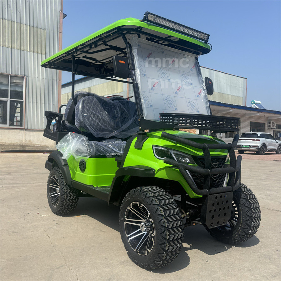 Golf Cart Lithium Battery Golf Cart 6 Seats Adult Scooter 4 Wheels Solar Powered Electric Golf Carts Street Legal