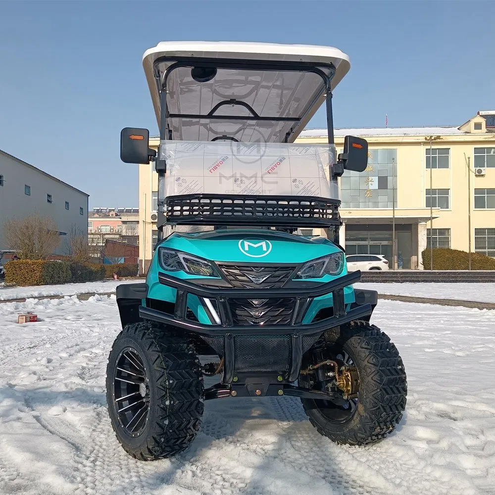 China Manufacture High Quality Solar 6 Seater Lithium Powered Golf Car Buggy Cart