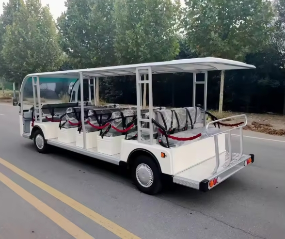 Solar-Powered Golf Cart for Eco-Resorts - Dual-Purpose for Golf &amp; Tour Transport