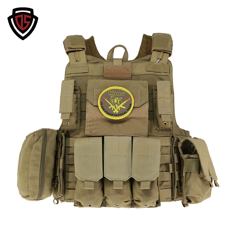 Double Safe Polyester Lightweight Versatile Security Molle Multi Pocket Rugged Hunting Safety Combat Anti Stab Utility Tactical Vest